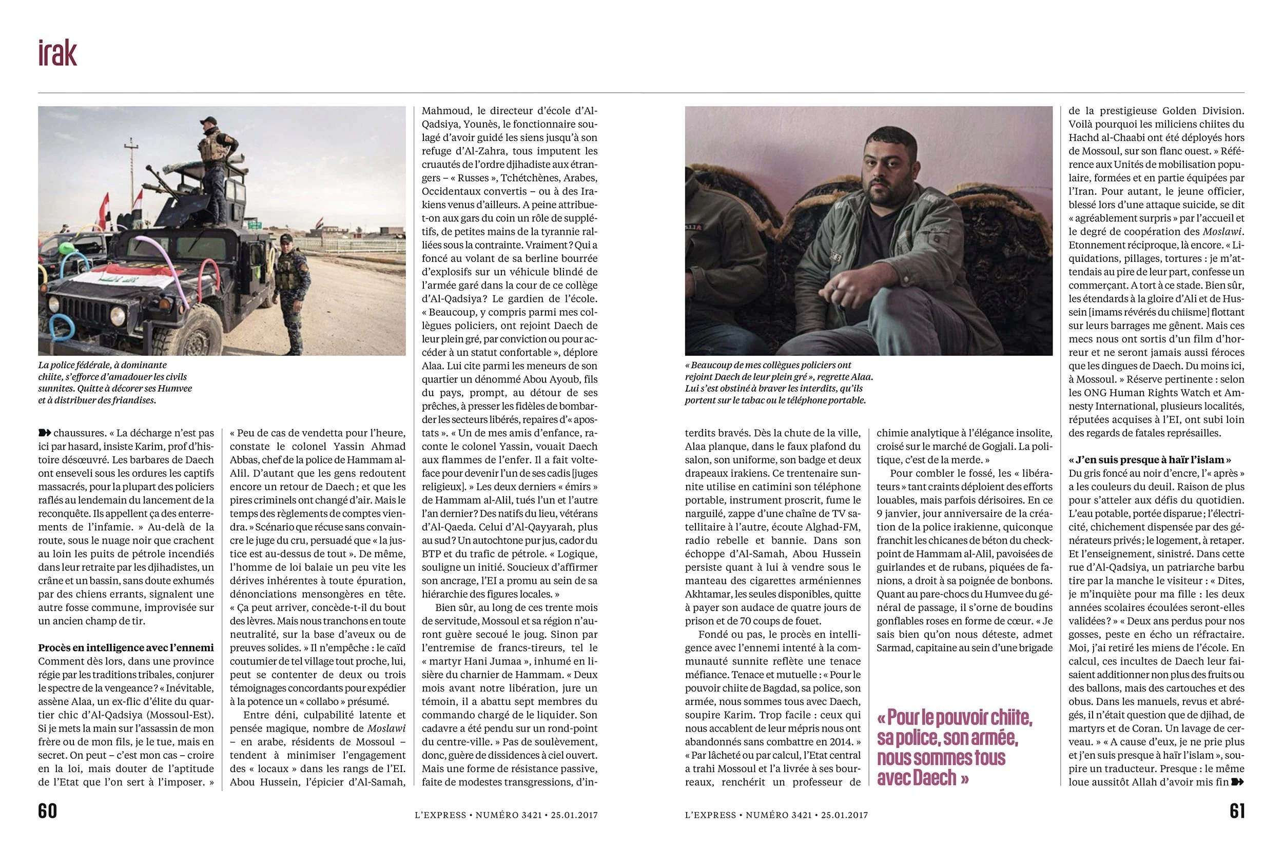 L'Express, January 25, 2017