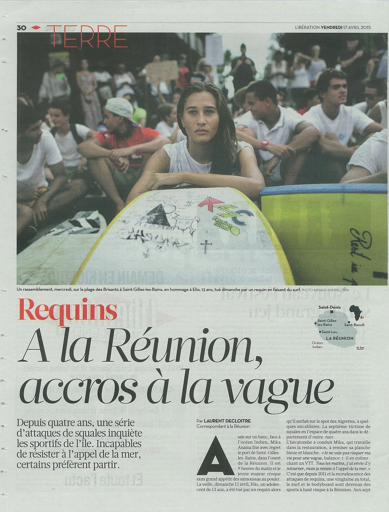 Libération, April 17, 2015