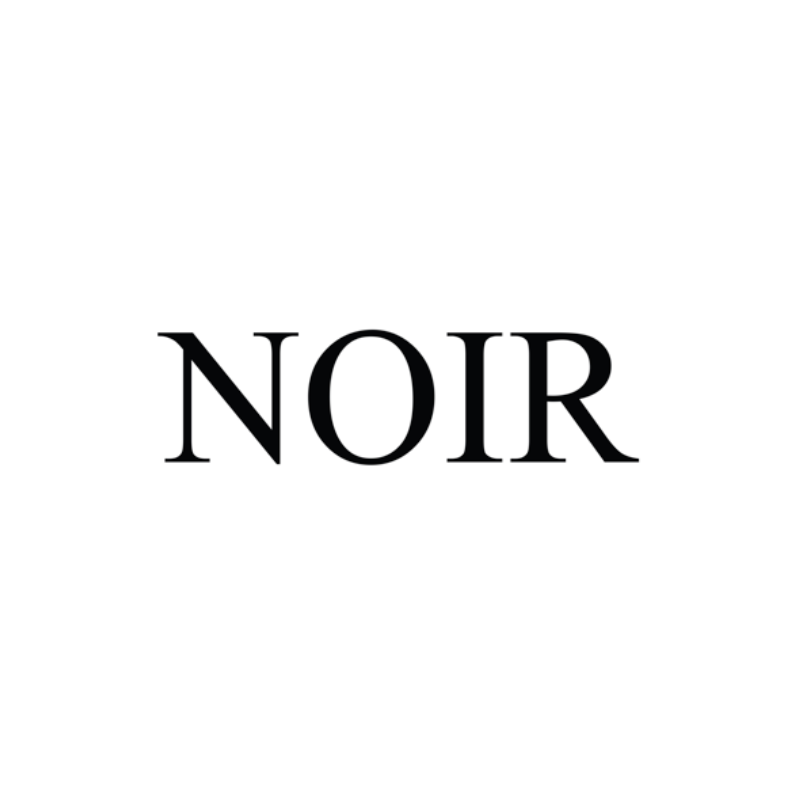 The word 'NOIR' written in black capital letters on a white background.