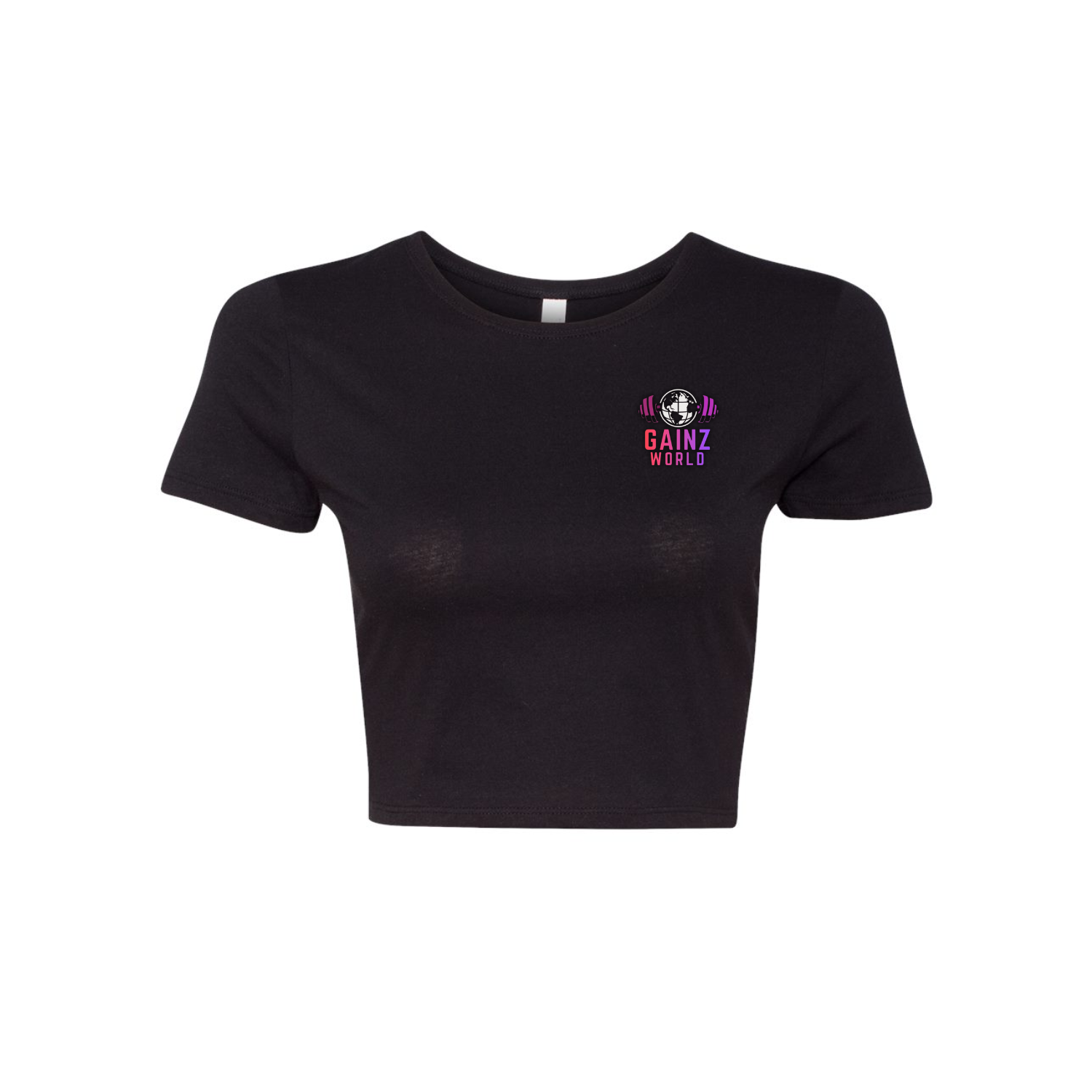 Gainz World Women's Crop Tee