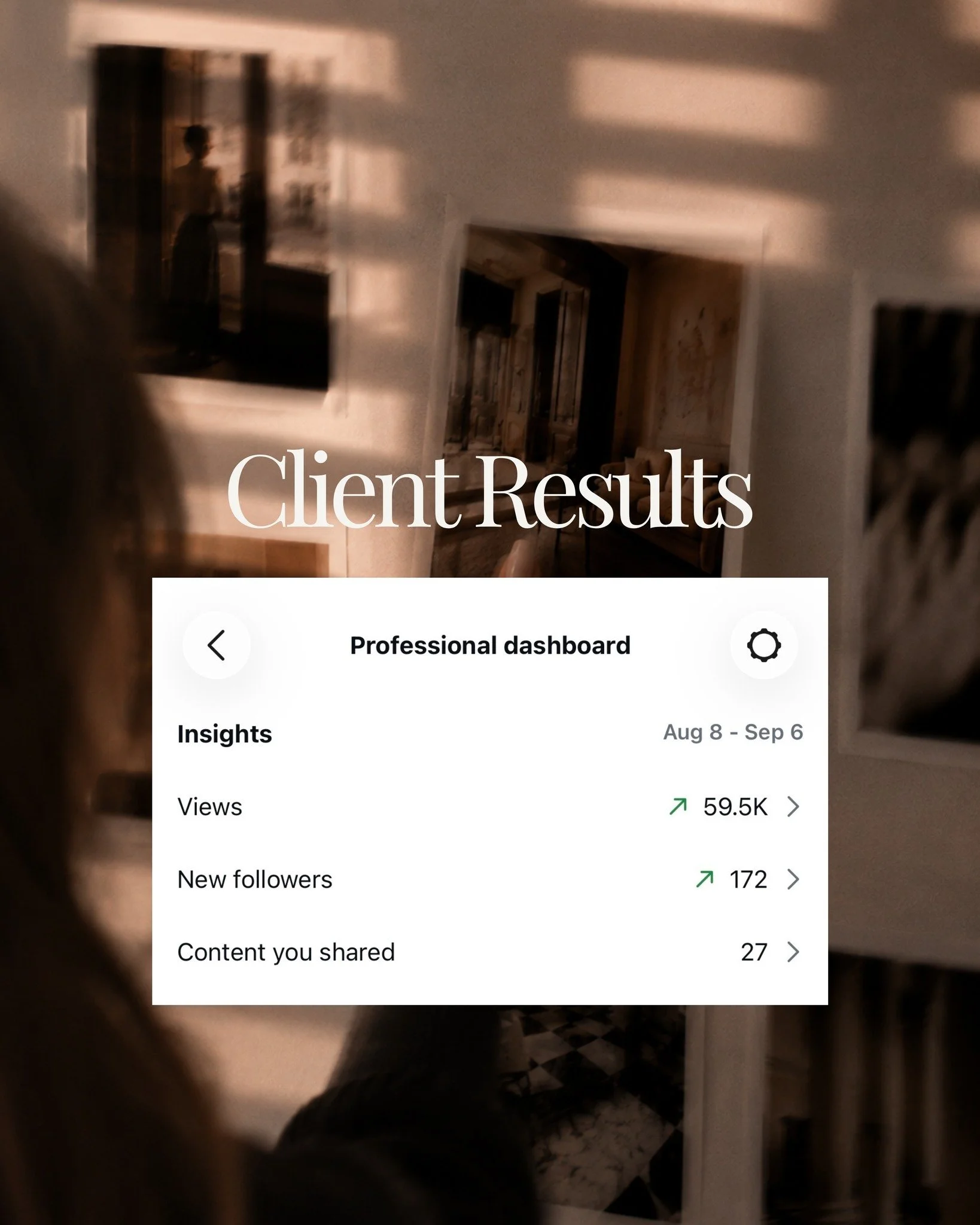 Volume is one lever. It is rarely the entire strategy.

While we could post for you 10+ times every single day, that is not necessarily what we would recommend. Take a look at our client results: consistent cadence and intentional volume, anchored by