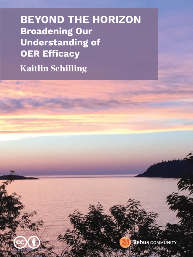 Beyond the Horizon: Broadening Our Understanding of OER Efficacy book cover
