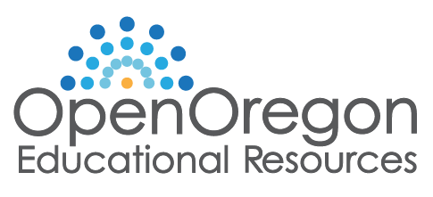 Open Oregon Educational Resources logo with a stylized arc of blue dots above the text.