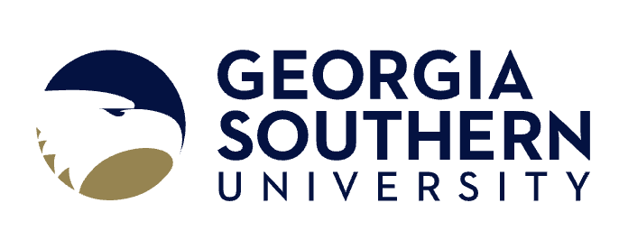 Georgia Southern University logo with an eagle head graphic and university name in bold letters.