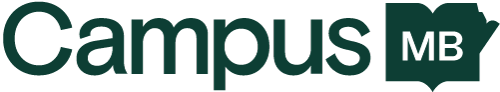 Text reading 'Campus MB' in dark green.