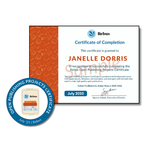 Badge and certificate of completion