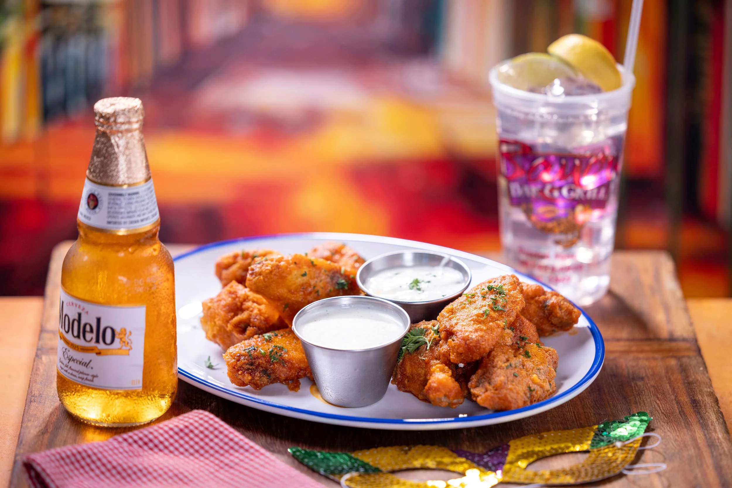 Chicken Wings and Cold Beer in Memphis at Bayou Bar