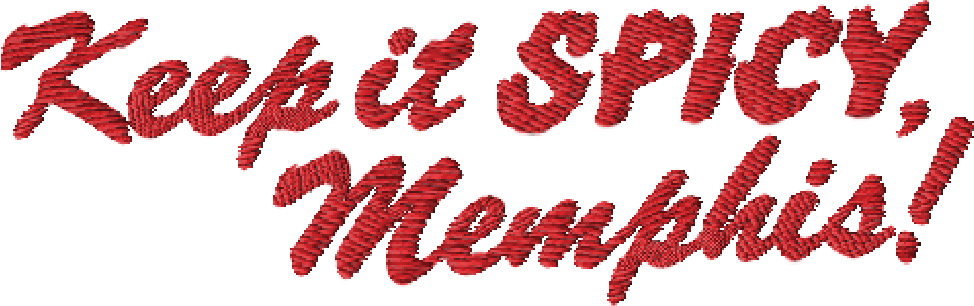 Bayou Bar graphic "Keep it Spicy Memphis"