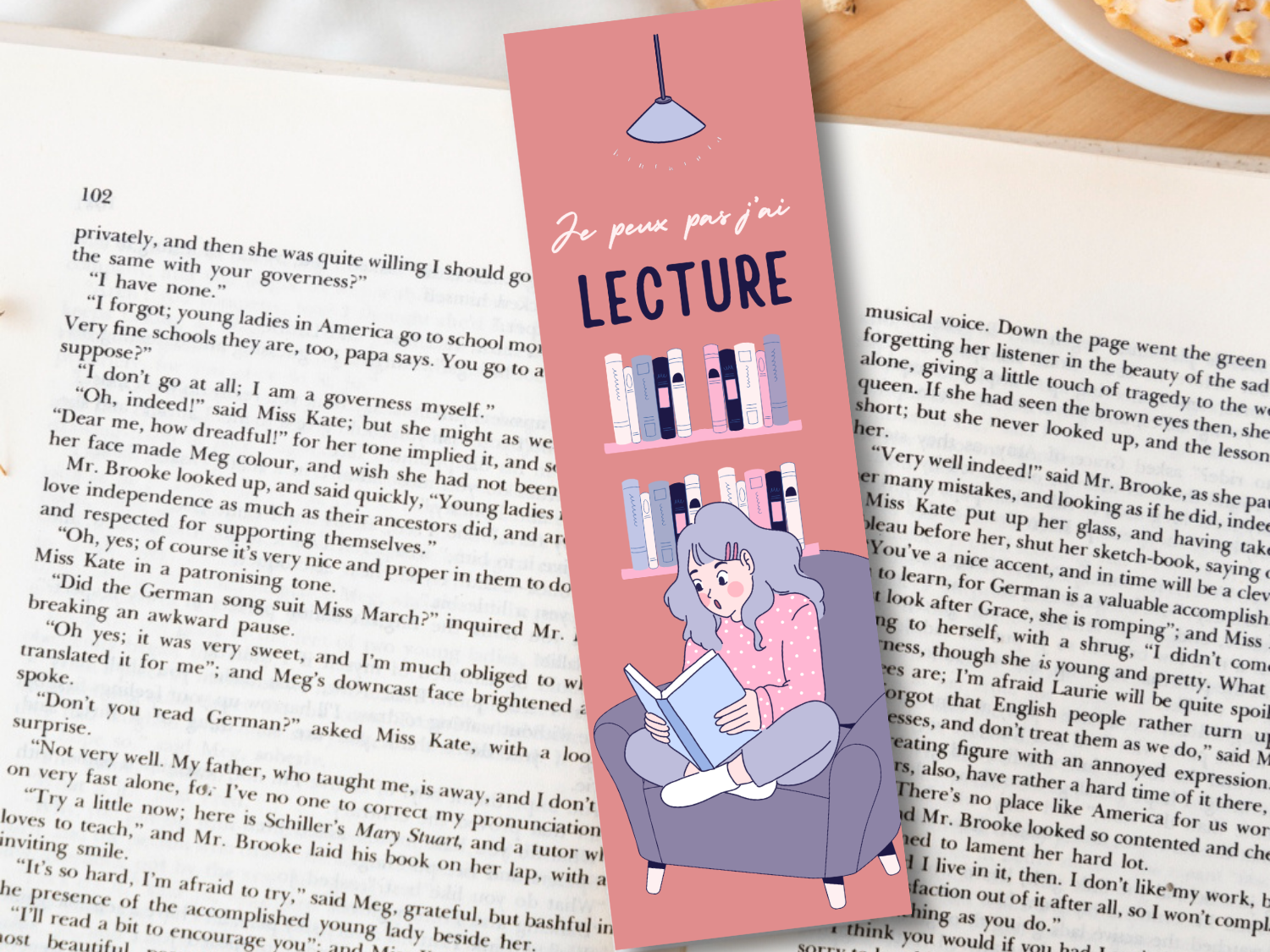 Marque-page | Je peux pas j'ai lecture