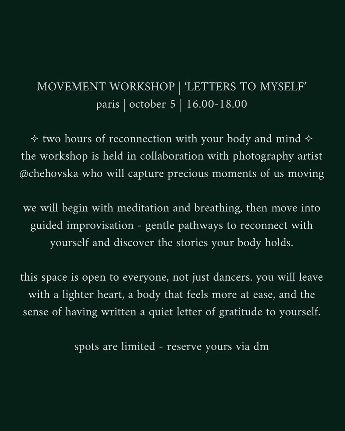 dm for more info 💌