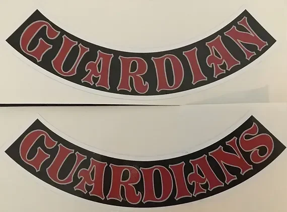 'GUARDIANS' of the Children stickers.