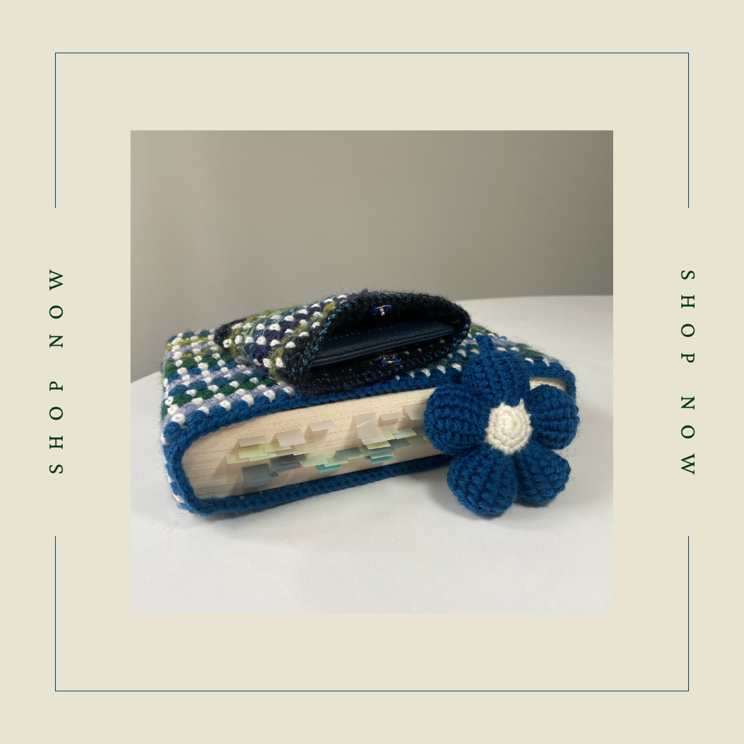 The Cozy Essentials Set | Book sleeve, card holder & flower keychain