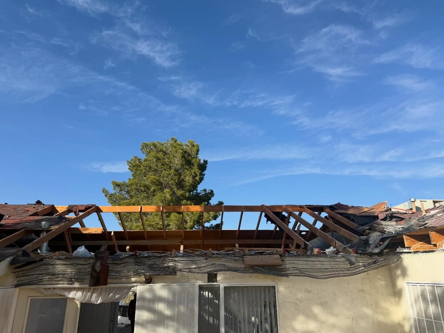 we are doubling the size of the living area and refreshing the entire interior over here. grateful for such beautiful views of the desert while we work! stay tuned - more progress pics to come