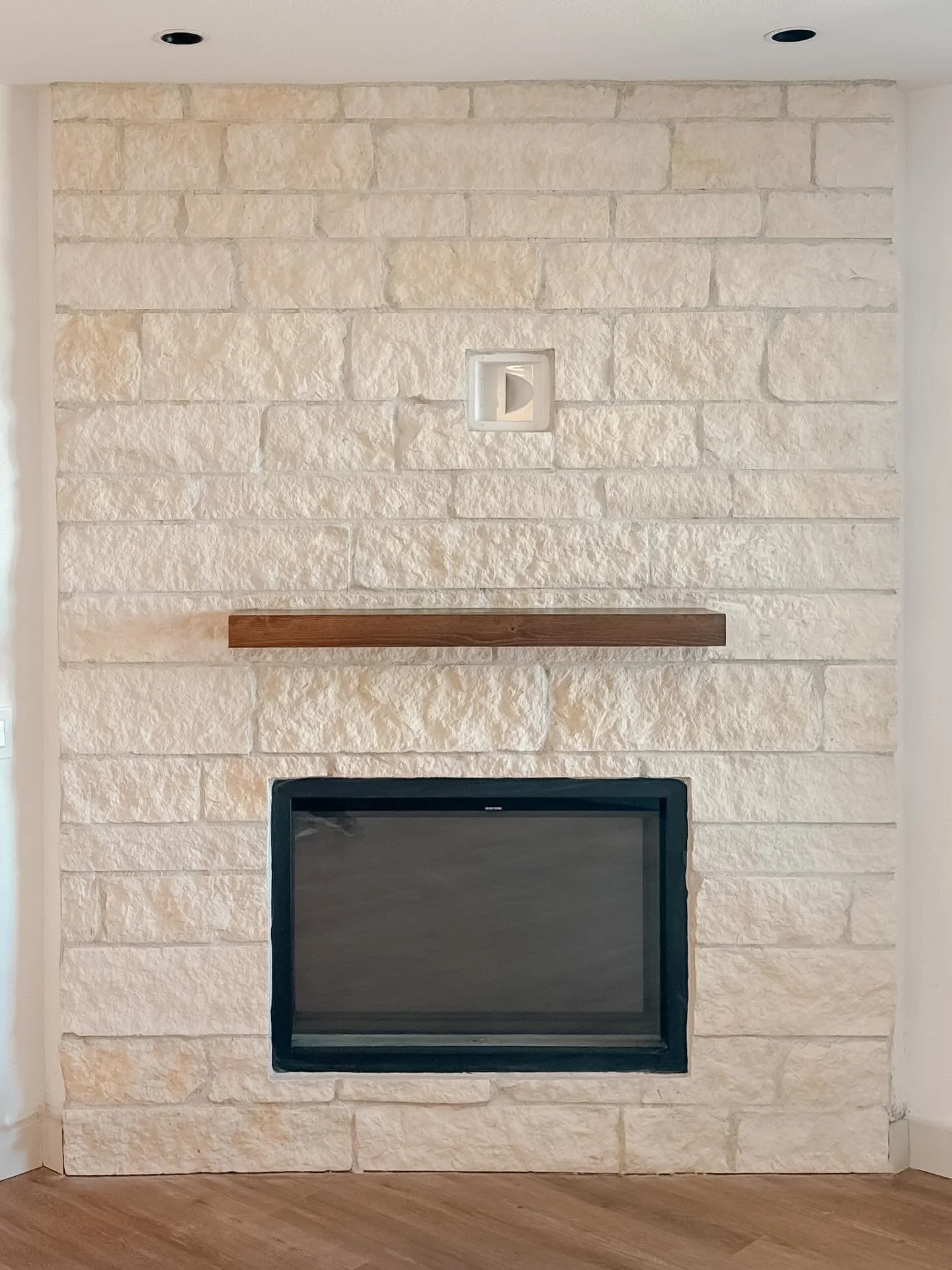 After and Before. LOVE the stone the clients wanted here and grateful we were able to find it locally! A peek at a beautiful fireplace transformation! Touchups and some details and we&rsquo;ll be all wrapped up over here - more pics to come!