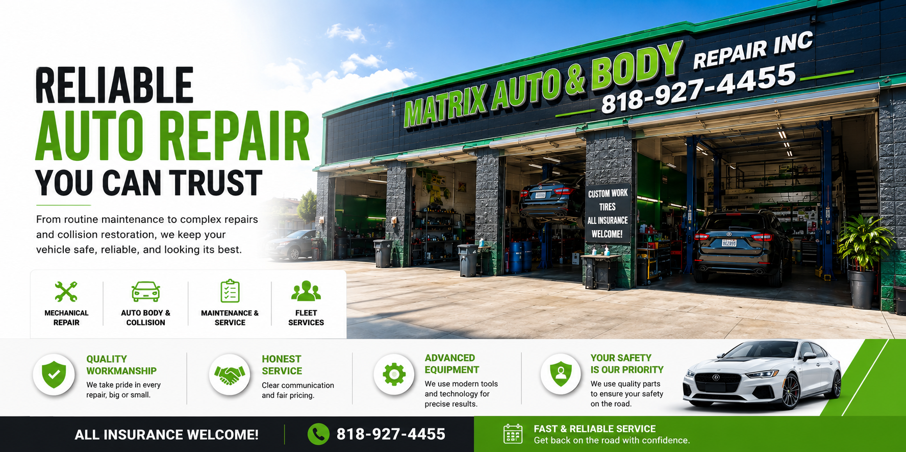Matrix auto and body shop in north hollywood