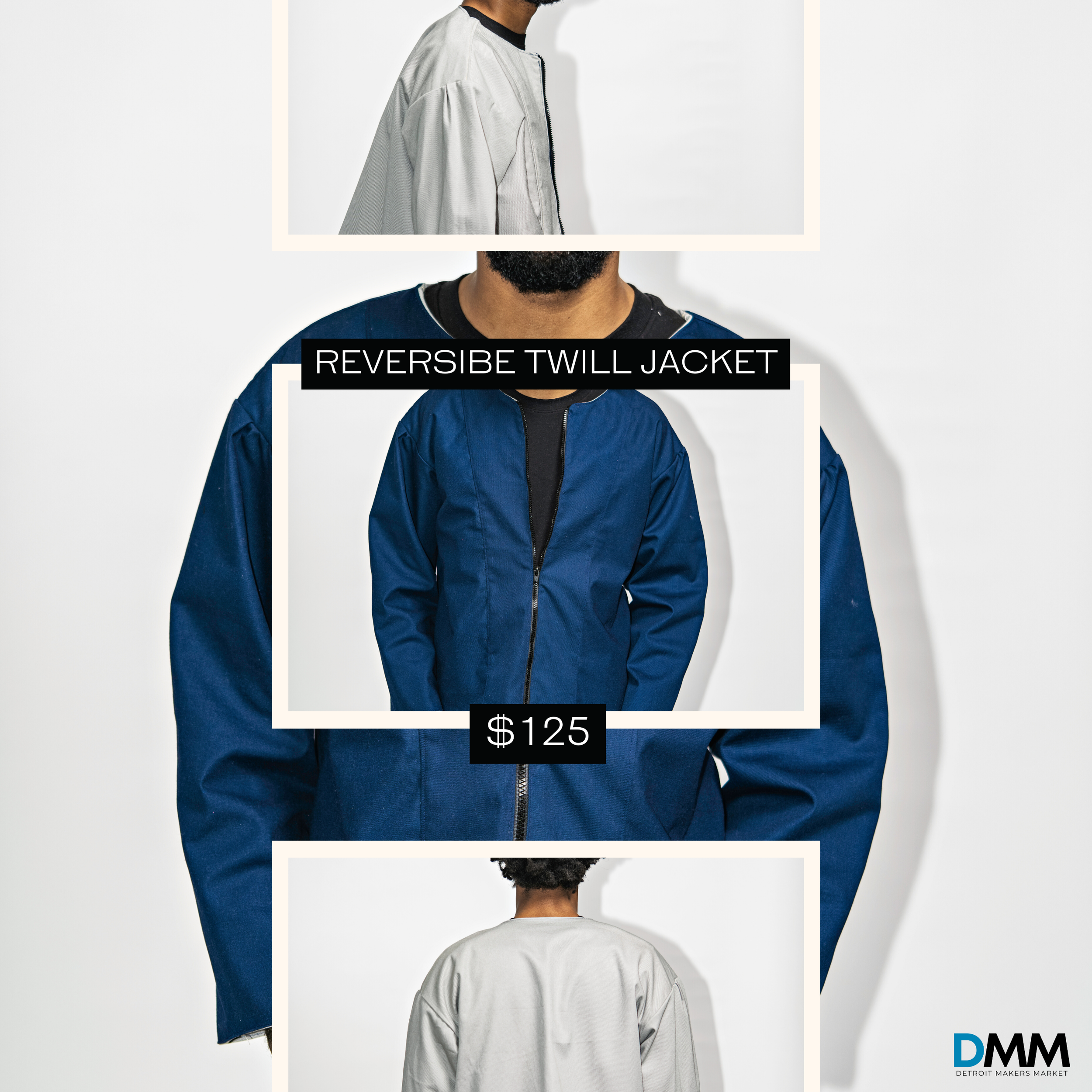 Reversible twill jacket