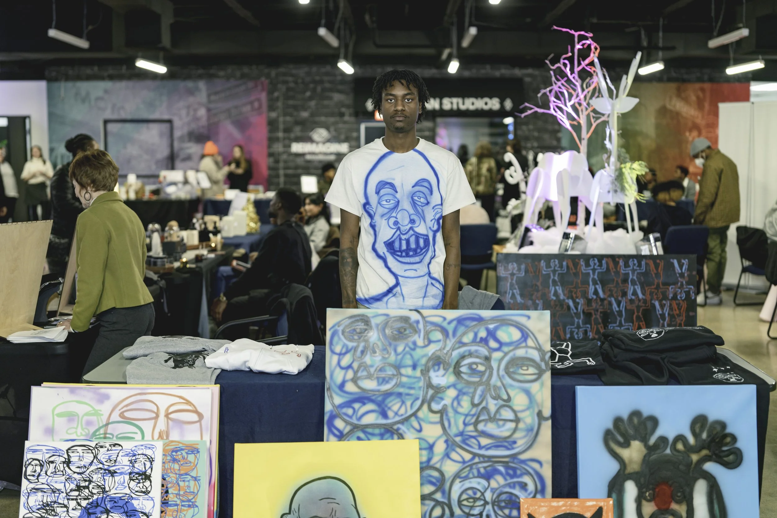 Detroit Makers Market set up