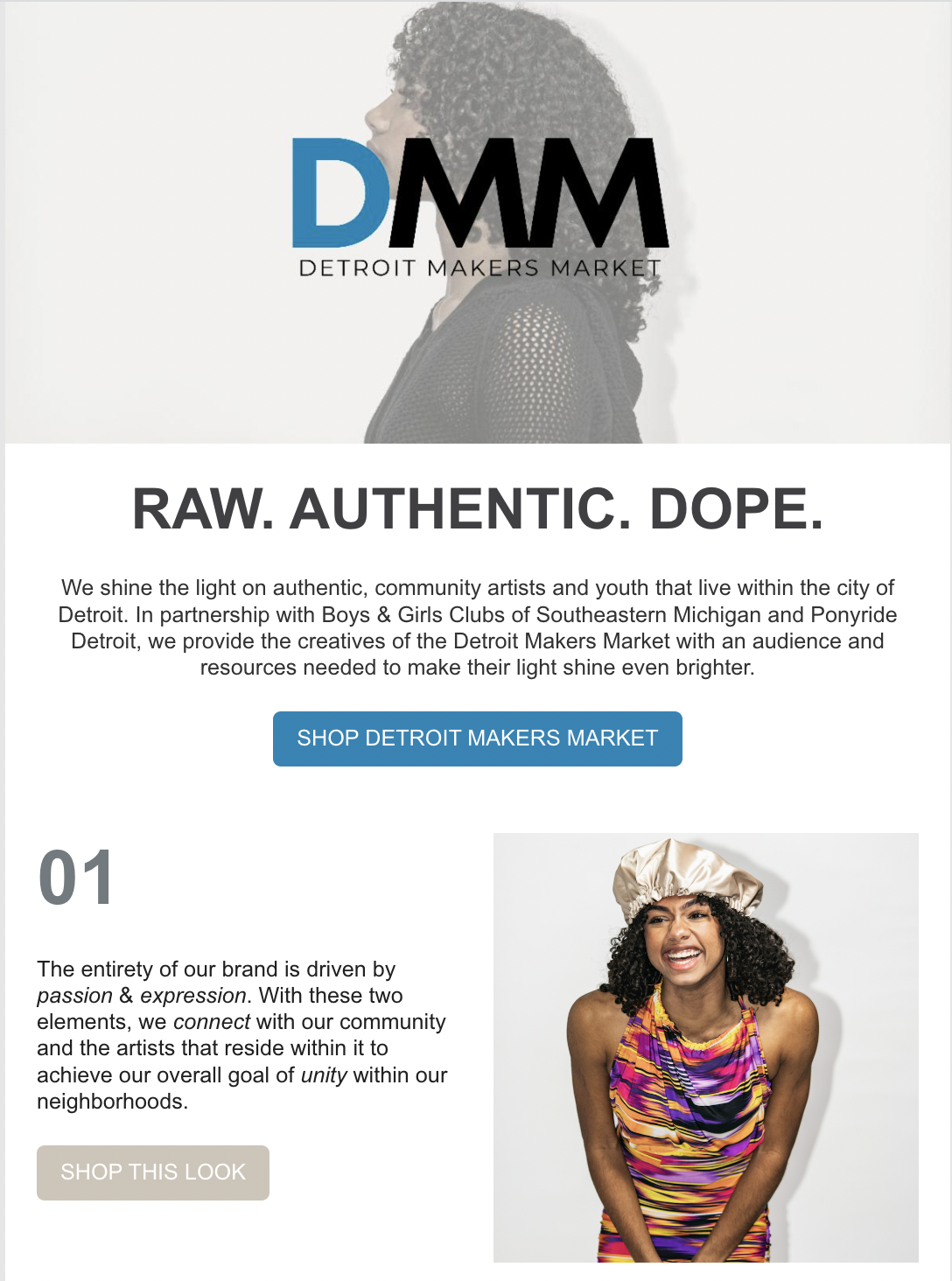 Detroit makers market email campaign