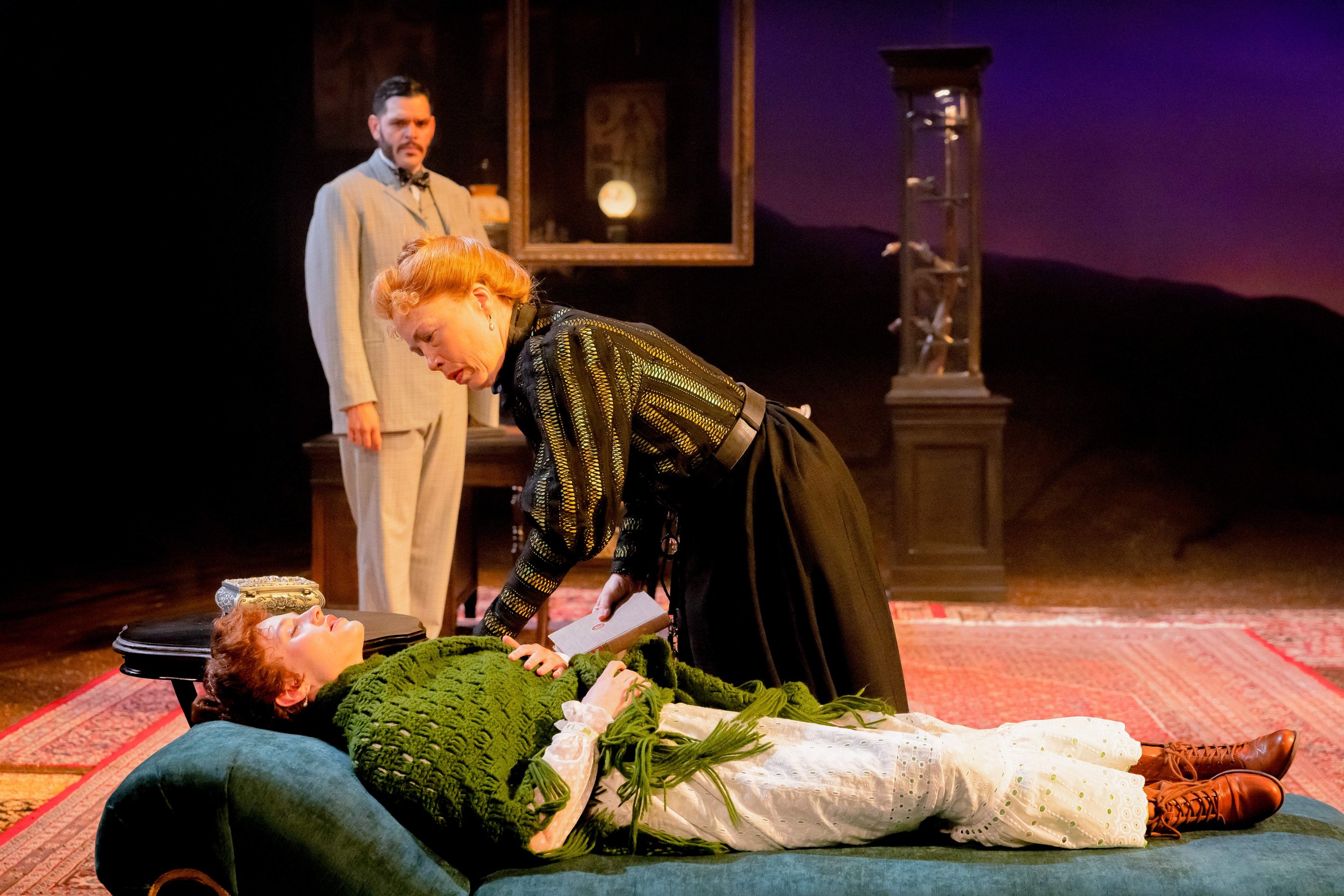 The Body Snatcher by Katie Forgette / 
dir. Brandon Weinbrenner / Alley Theatre / featuring Luis Quintero and Carolyn Johnson