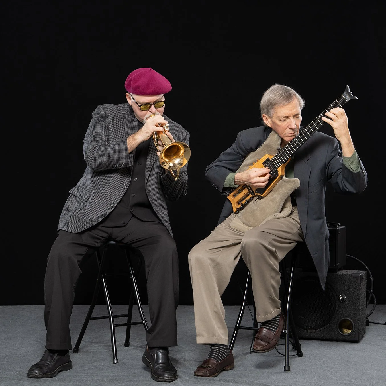Dmitri Matheny and John Stowell / photo by Norm Eder