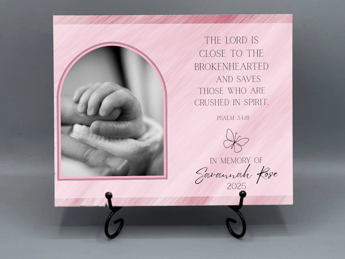 Decorative tile with inspirational quote against a scenic background