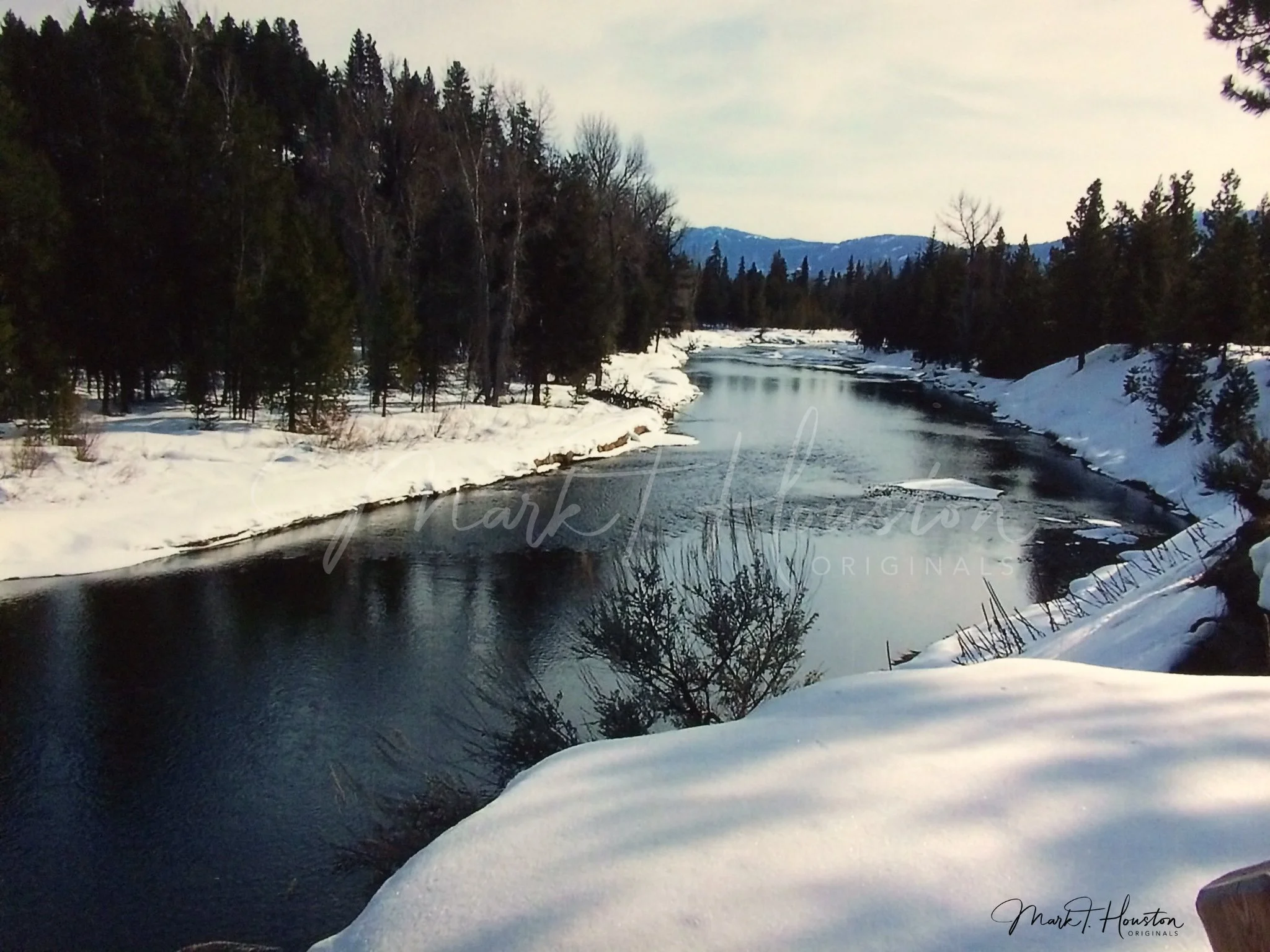 Winter in the Idaho wilderness