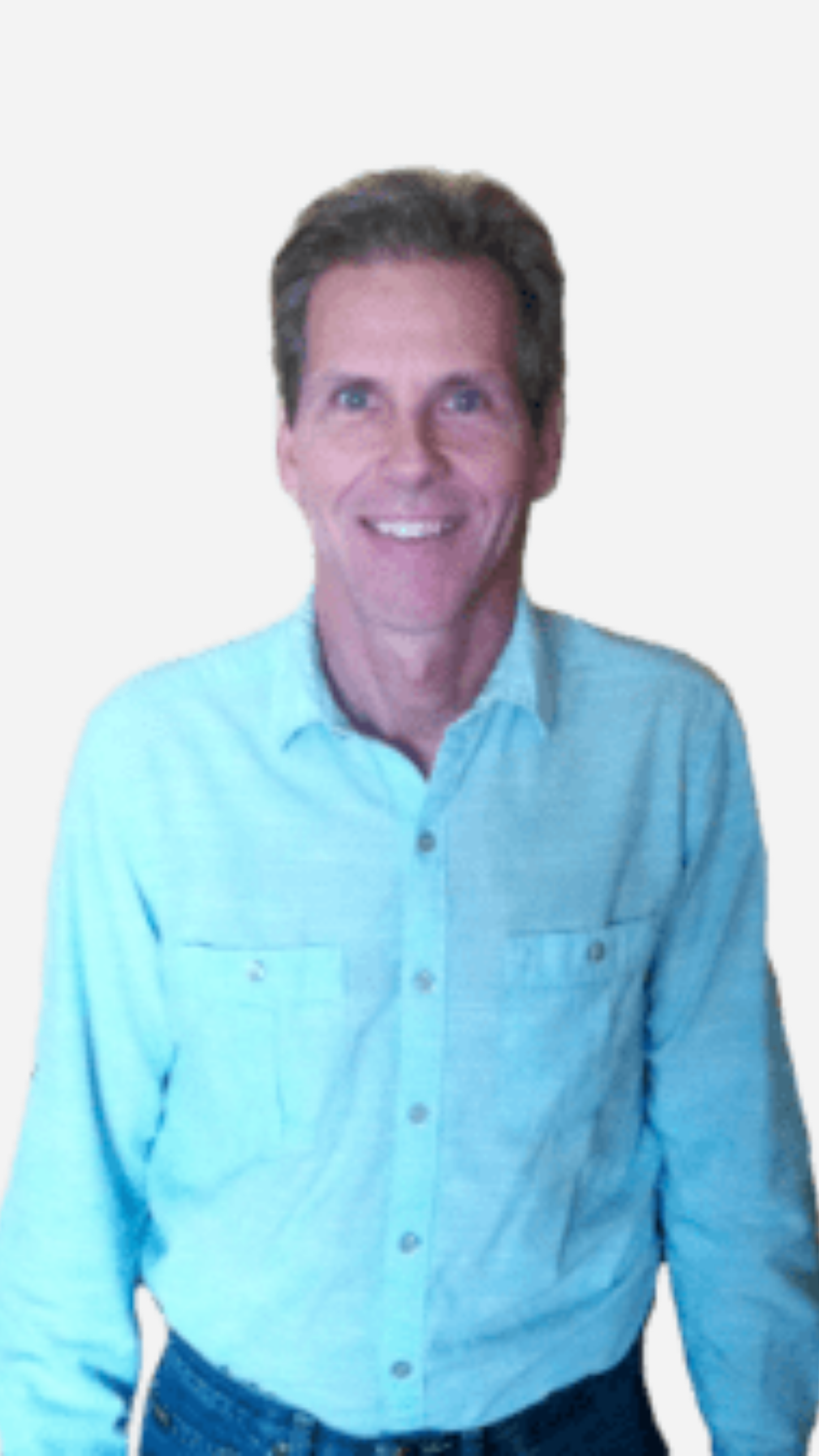 Professional portrait of Luke Blazek, Founder and Owner of Windows & Siding 4Less, smiling in a light blue button-down shirt.