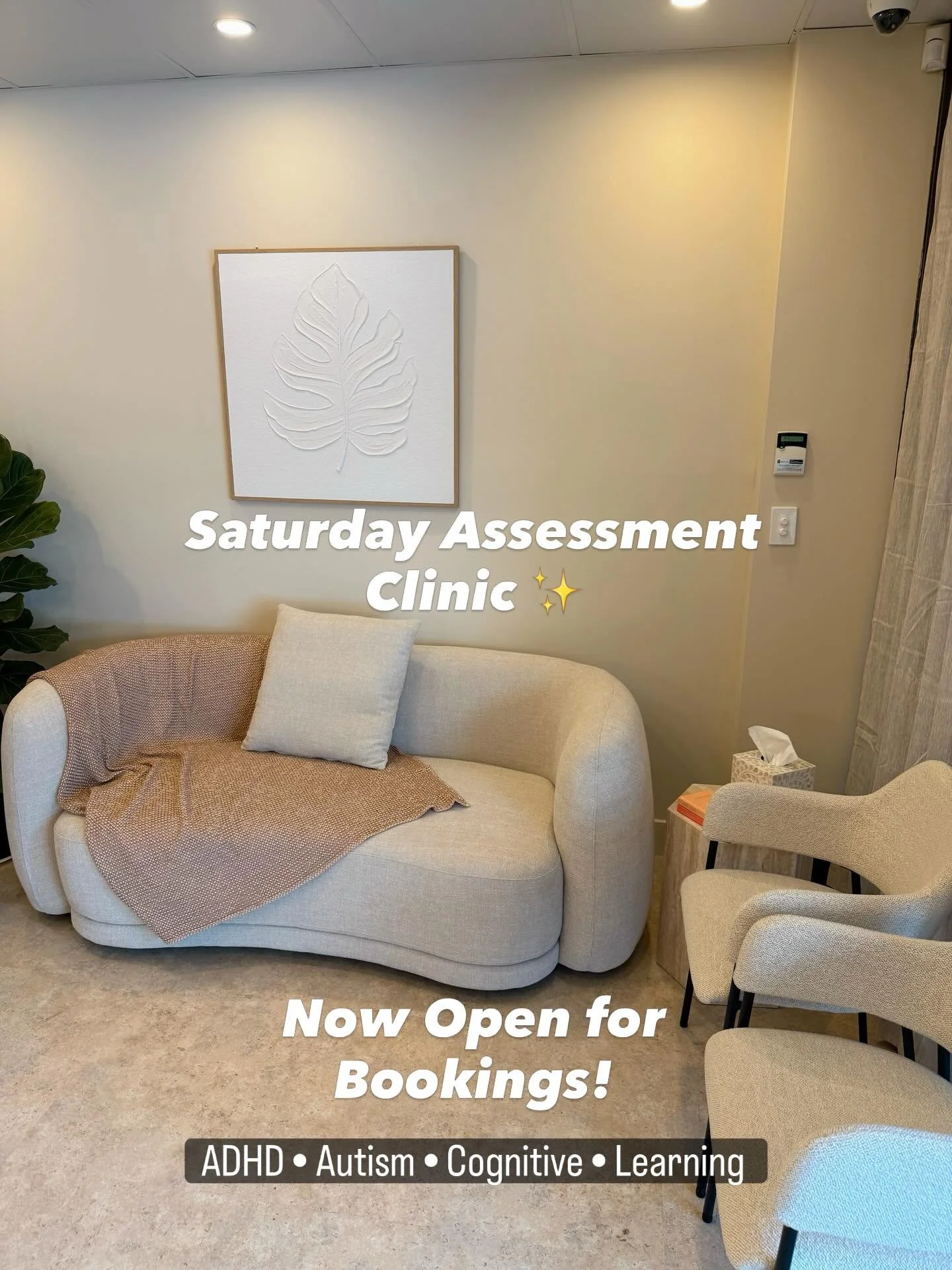 Our Saturday Clinic is Now Open for Bookings! ✨

We&rsquo;re excited to introduce Saturday appointments at Believe In U.

These sessions will have a strong focus on psychological assessments, including:
&bull; ADHD Assessments
&bull; Autism Assessmen