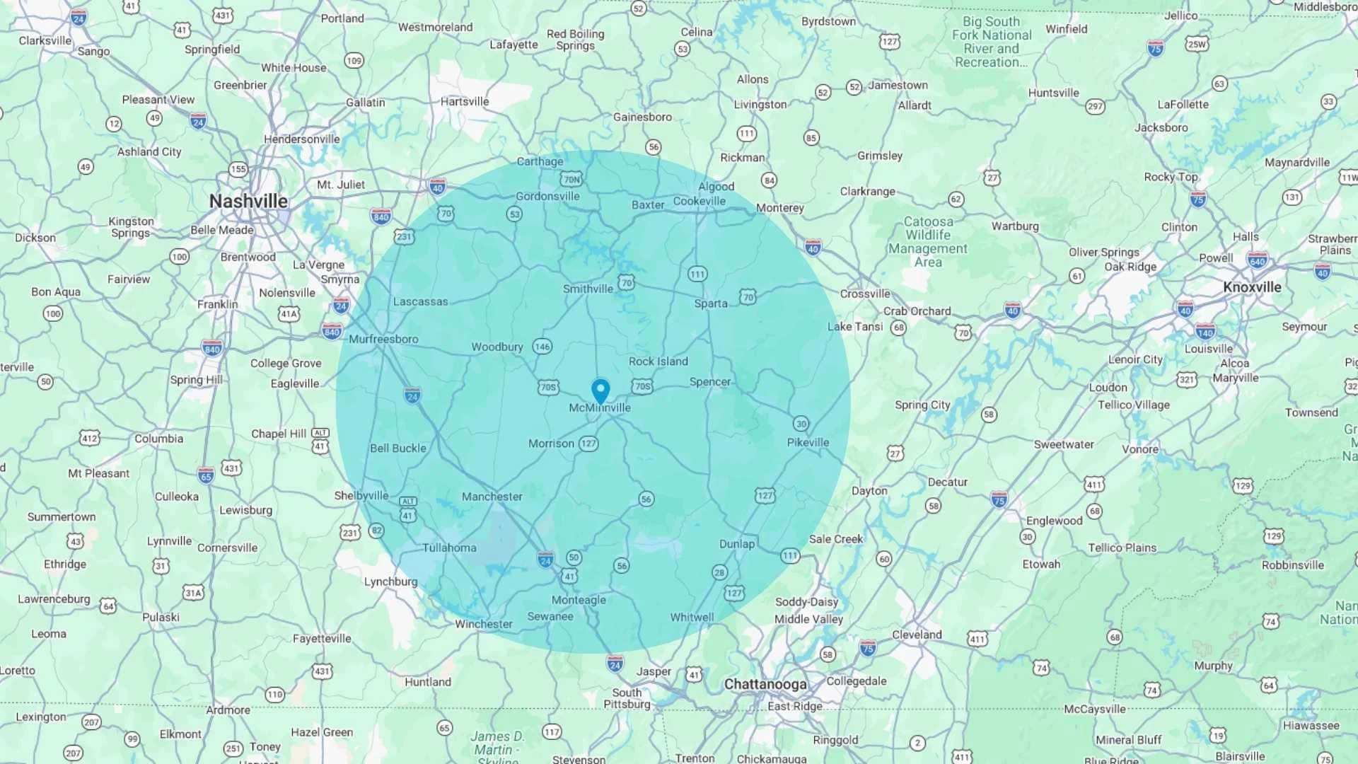 Moore Land Surveys service area map.jpg