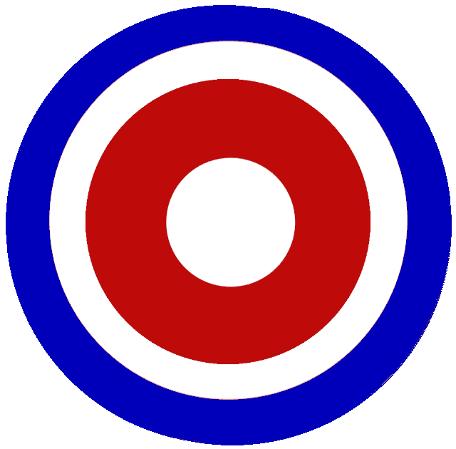 Blue Outer Ring, Red Inner Ring Target Graphic