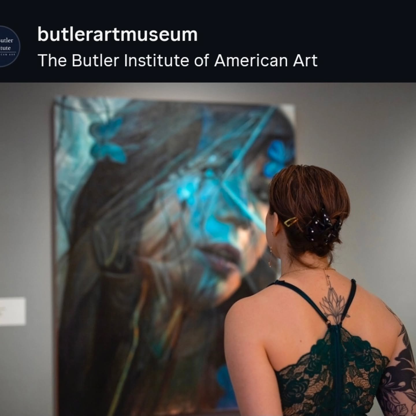 Thank you @butlerartmuseum for this opportunity 🙏  The show is closing soon, so get over there to see it before it's gone!!
Amazing photography by Kristin 🥰
#butlerinstituteofamericanart