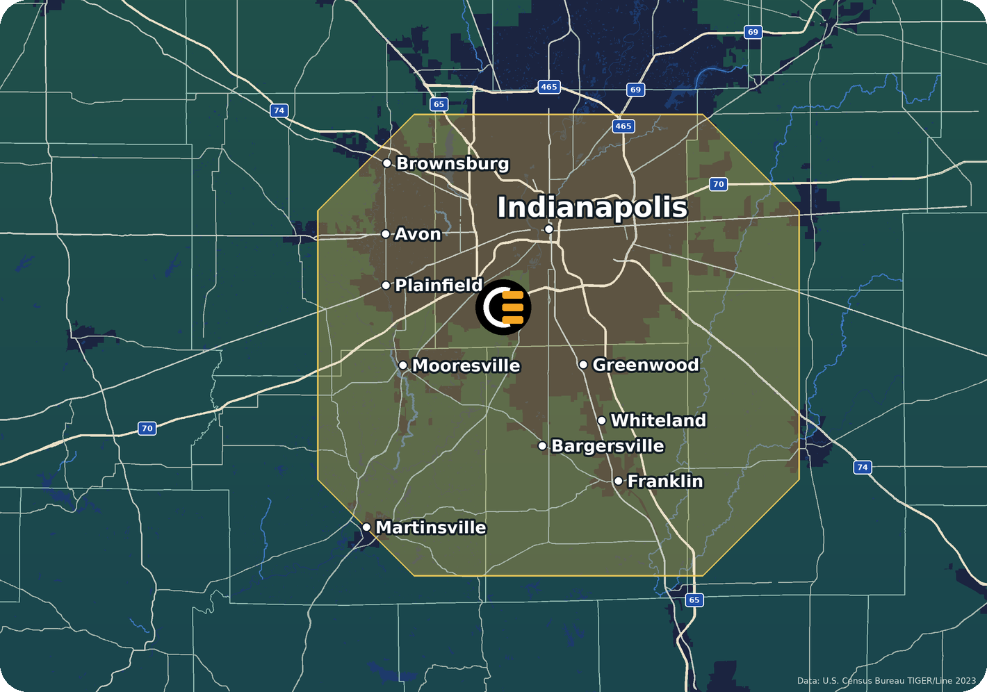 Central Electric electrician service area Indianapolis Greenwood Mooresville