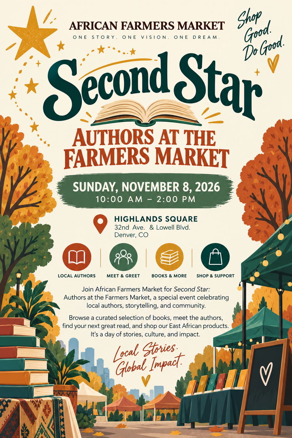 Second Star Farmers Market: Local Author Feature