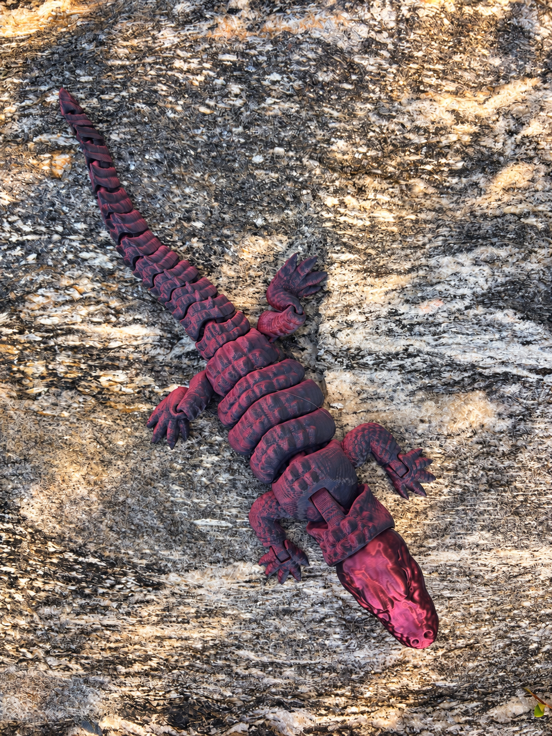 Savannah Copper Croc Maroon:Black top.PNG