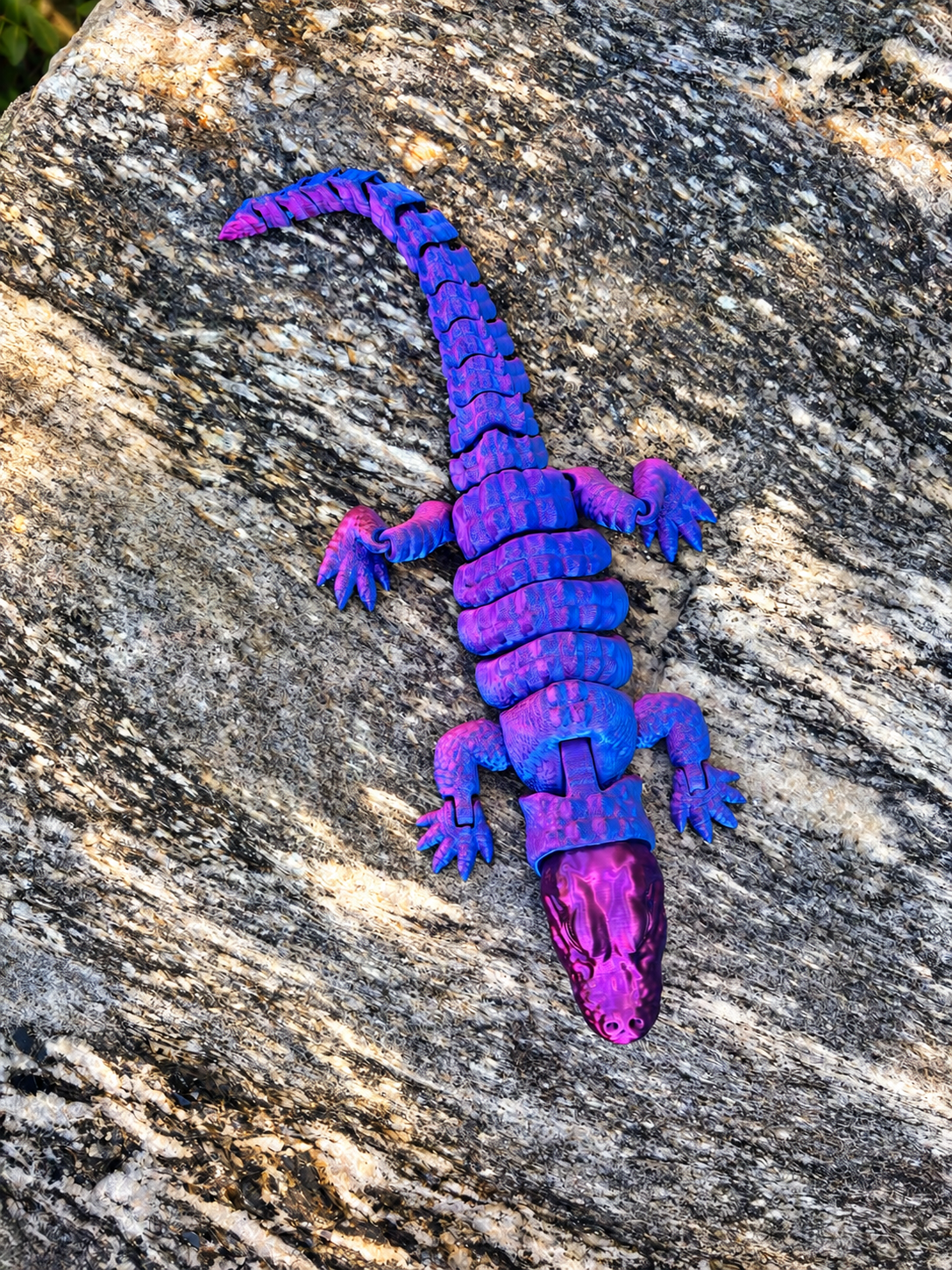 Killimanjaro Sunset Croc Purple:Blue top.PNG
