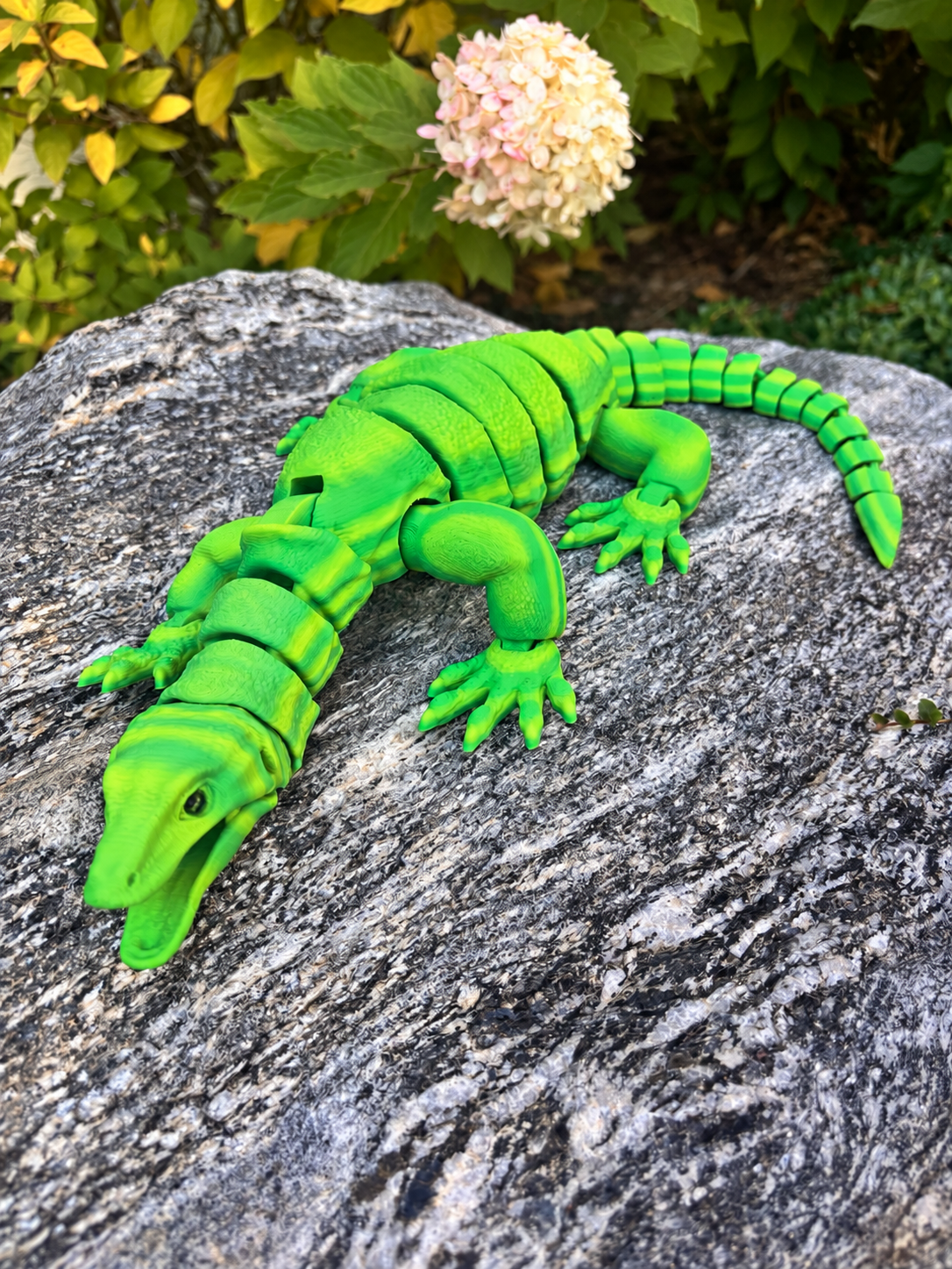 Serengeti Lime Green Monitor Lizard