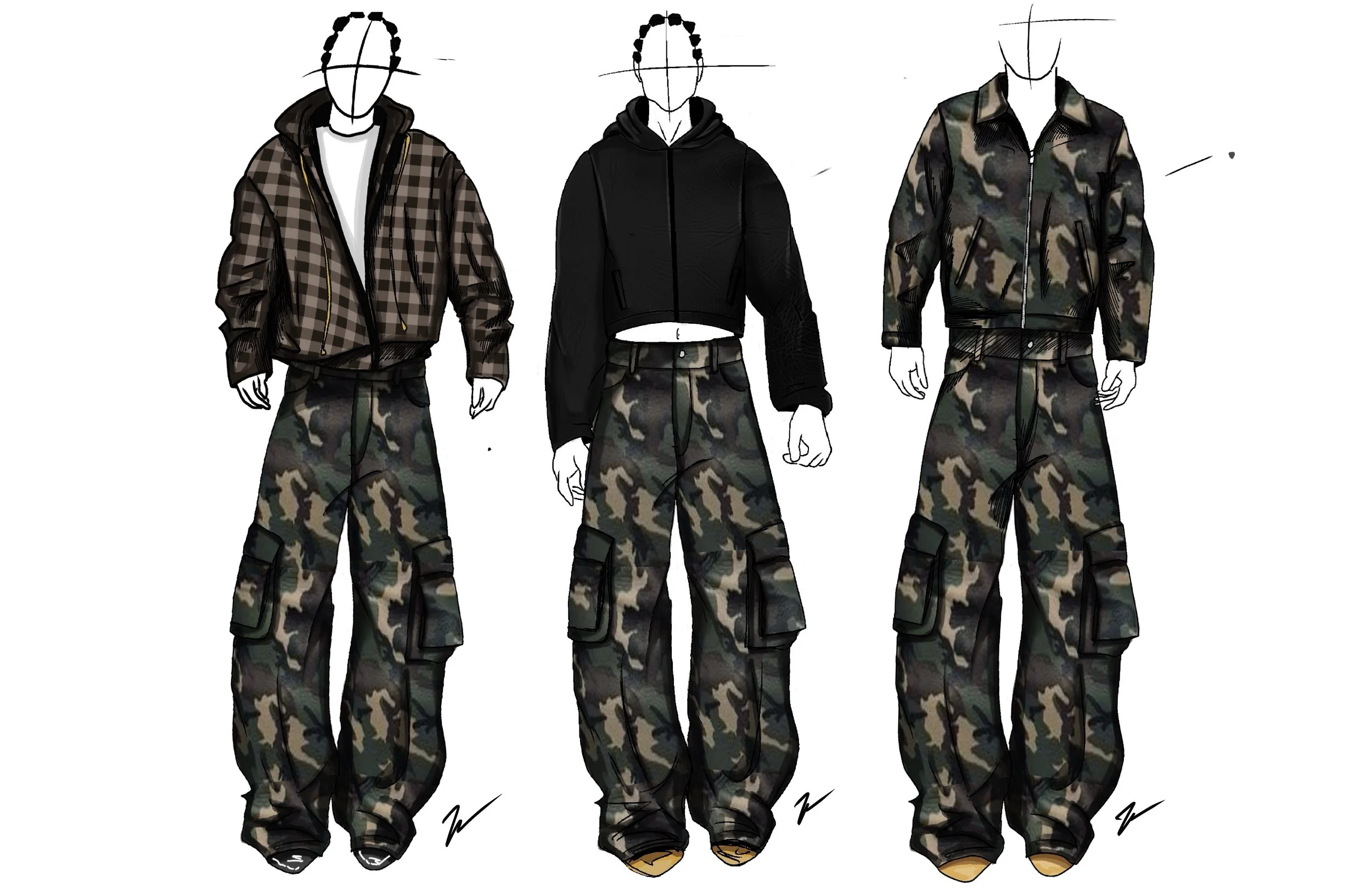 Part of a lineup I did for Stefon Diggs’s brand Liem as freelance work for a recent collection they dropped. 