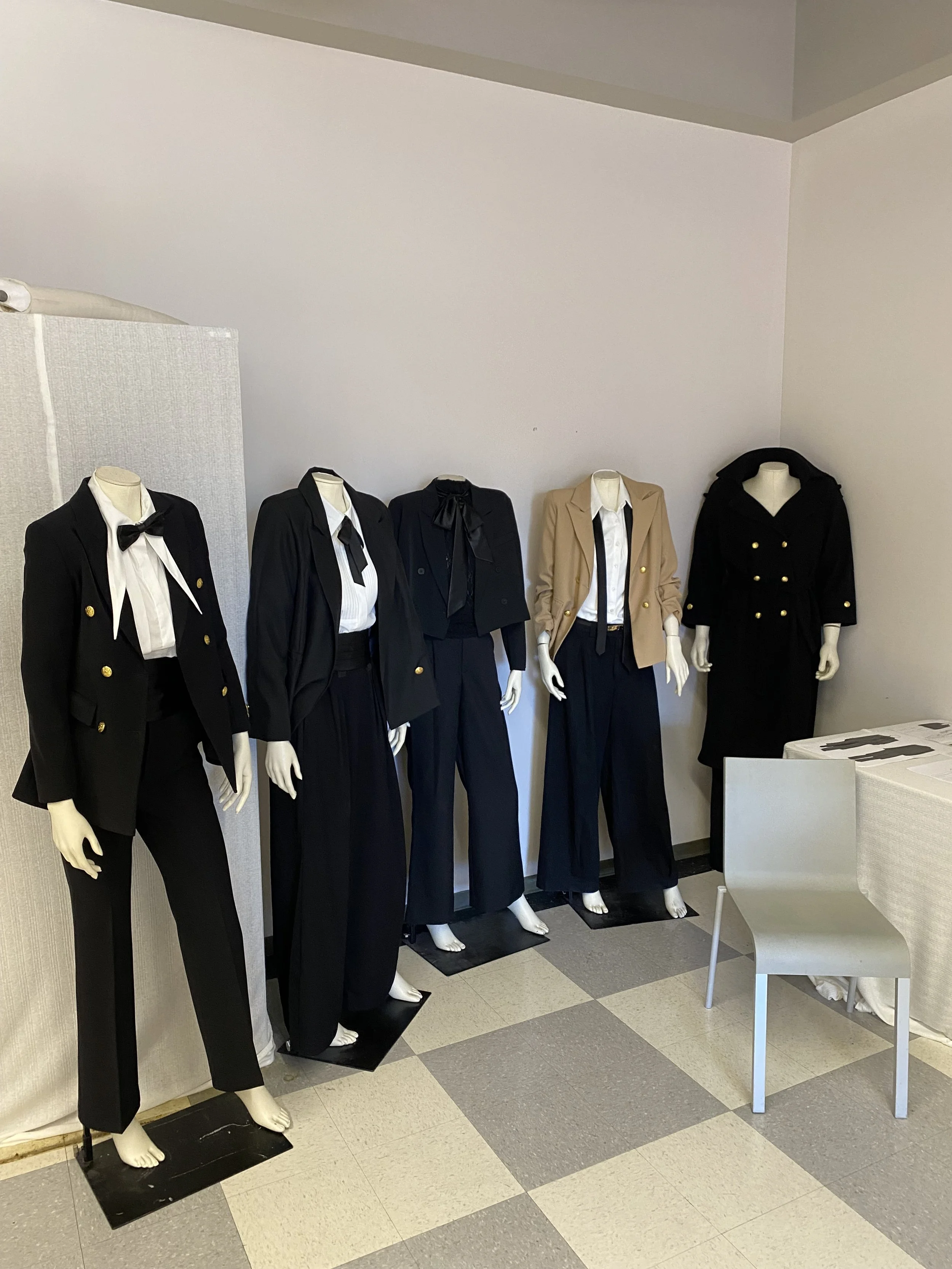 My Junior year collection. Focused on blending men’s and women’s tailoring. 