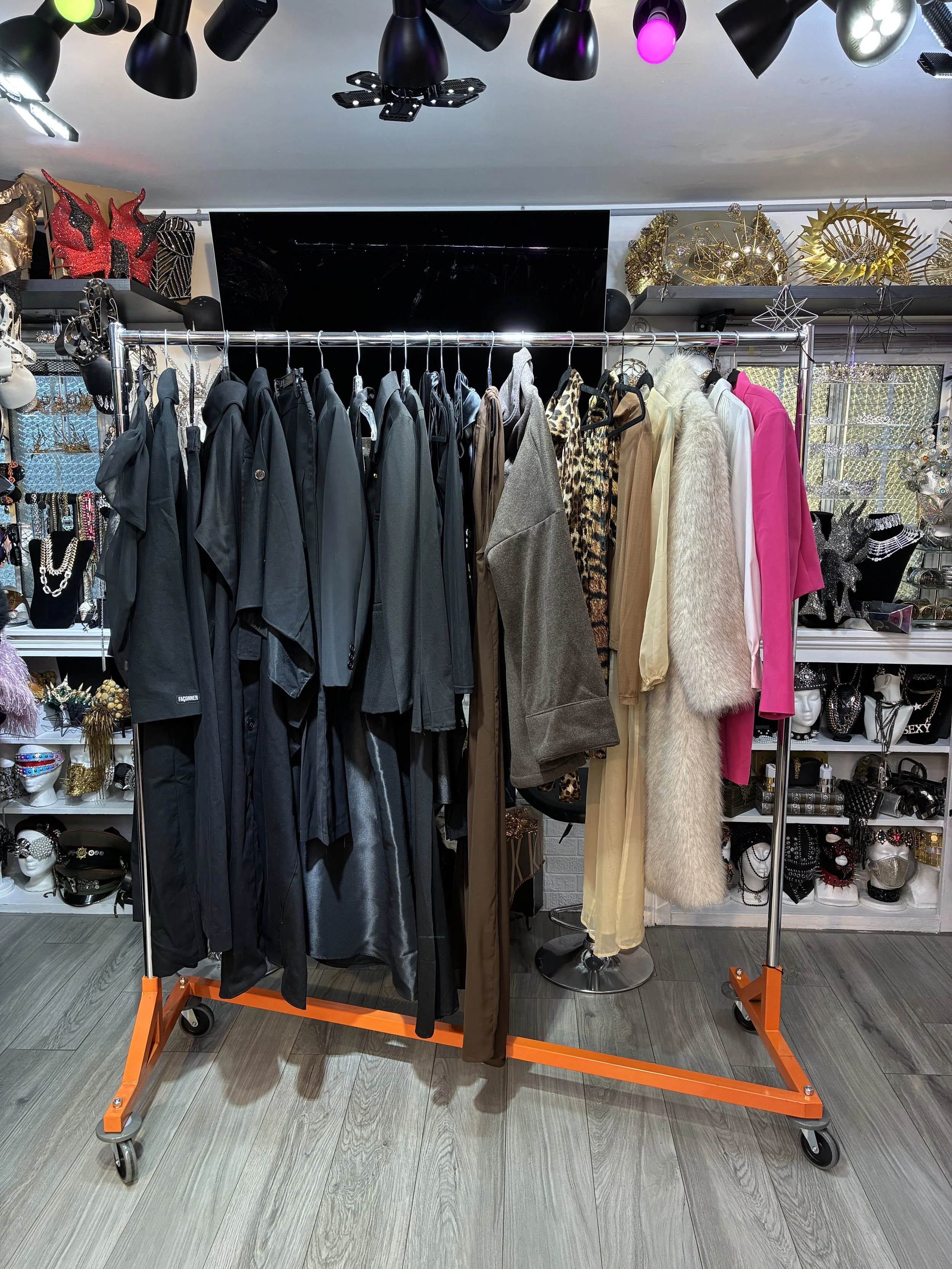 Full Façonner rack available for stylist pulls at the Archives and Showroom 