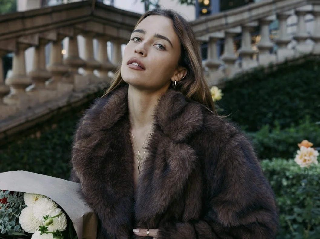 My unreleased fur trench featured in Loren Stewart’s new holiday campaign 