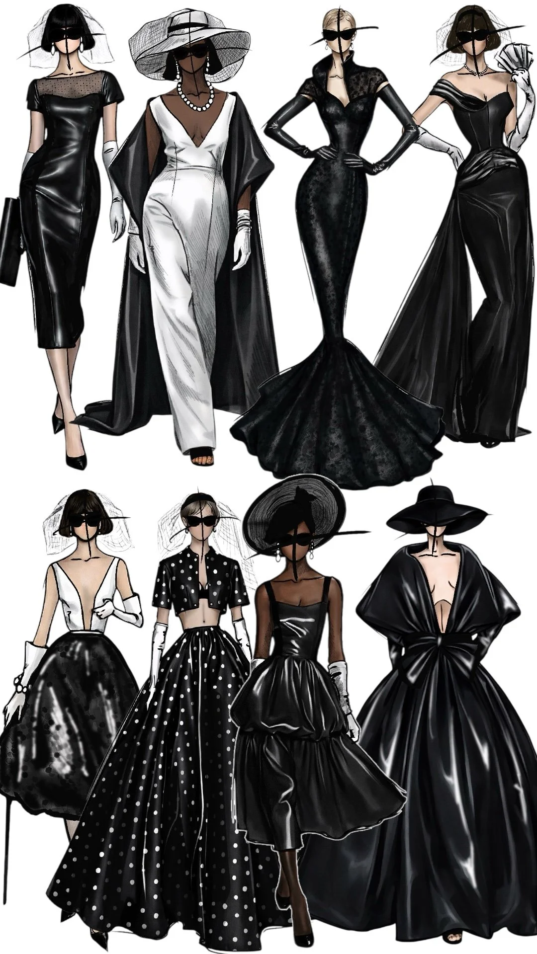 “Death of Dior” Women’s evening wear 