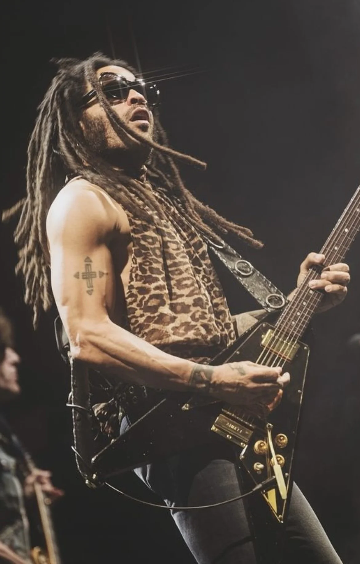 Custom top for Lenny Kravitz at F1 in Singapore