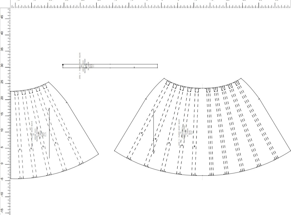 School assignment to practice pleating and fabric finishes in Optitex 