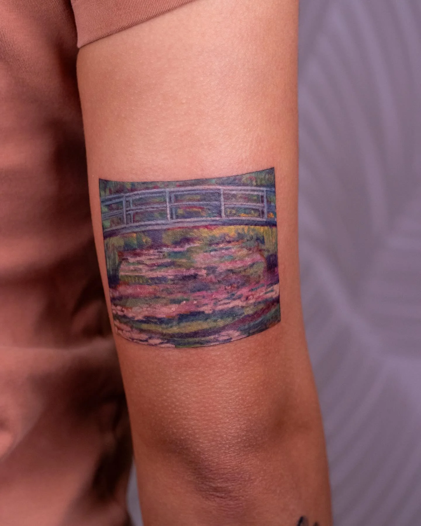 &ldquo;Every day I discover even more beautiful things&rdquo; - Claude Monet

✨Bridge over a Pond of Water Lilies by Monet for Kathryn ✨

Tattoo artist, painting as a tattoo, art, Miami tattoo artist, guest artist, traveling tattoo artist, inked, Flo