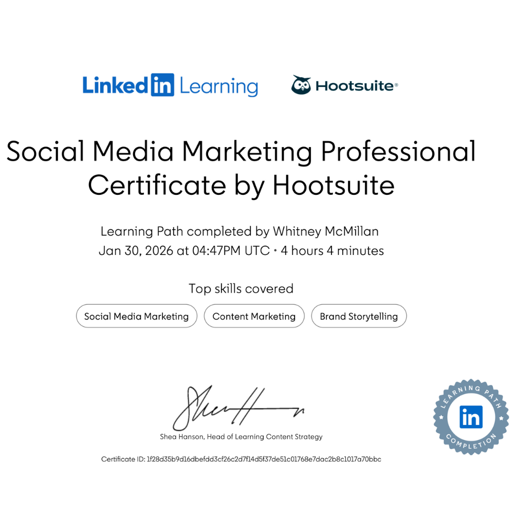 Social Media Marketing Professional