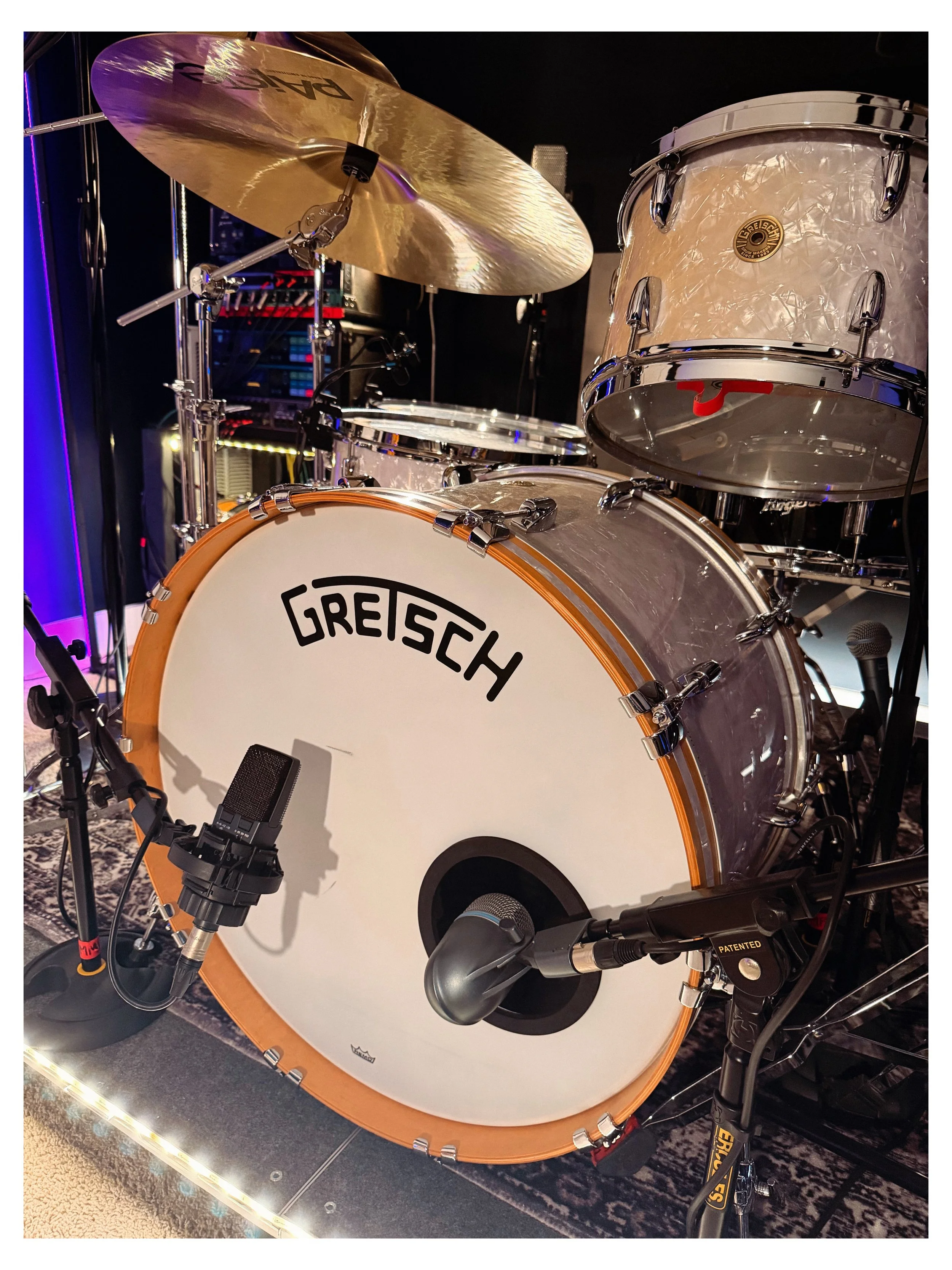 AKG 414 + Shure Beta 52 for Kick Drum