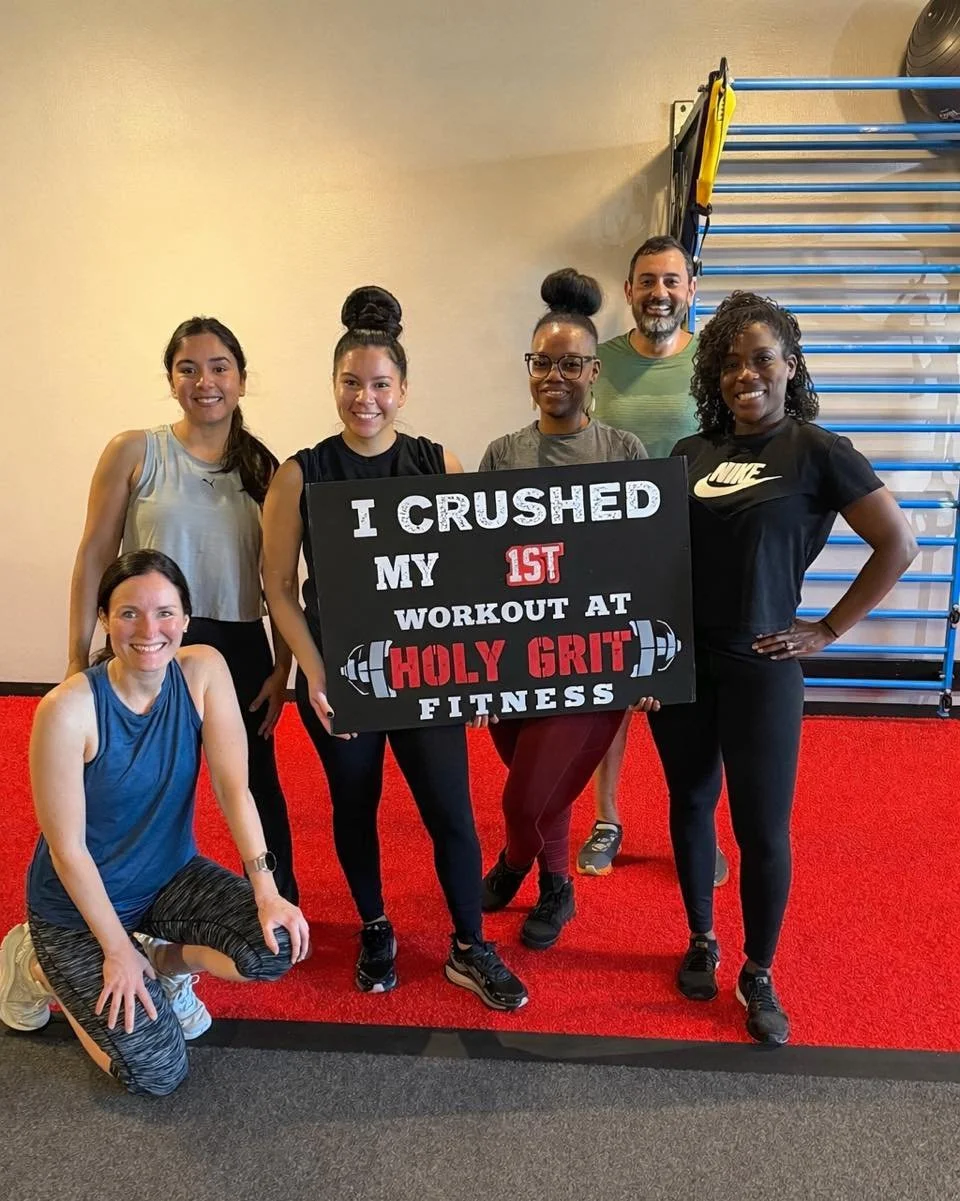Welcome to the family, Baby &amp; Erica! 💪🔥

They walked in ready&hellip; and walked out having CRUSHED their very first Holy Grit workout! 👏

We love seeing new members step outside their comfort zone and give it their all, and they did just that