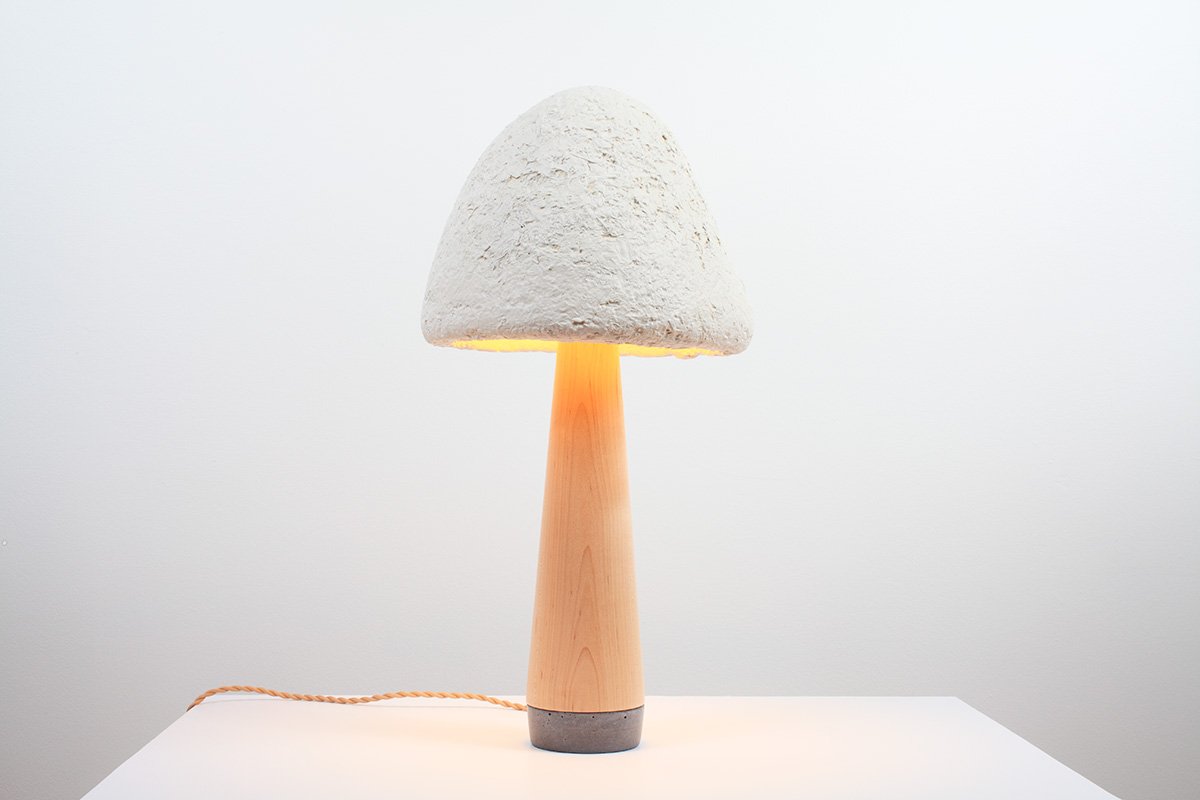 MushLume Table Lamp - Mycelium Lamp