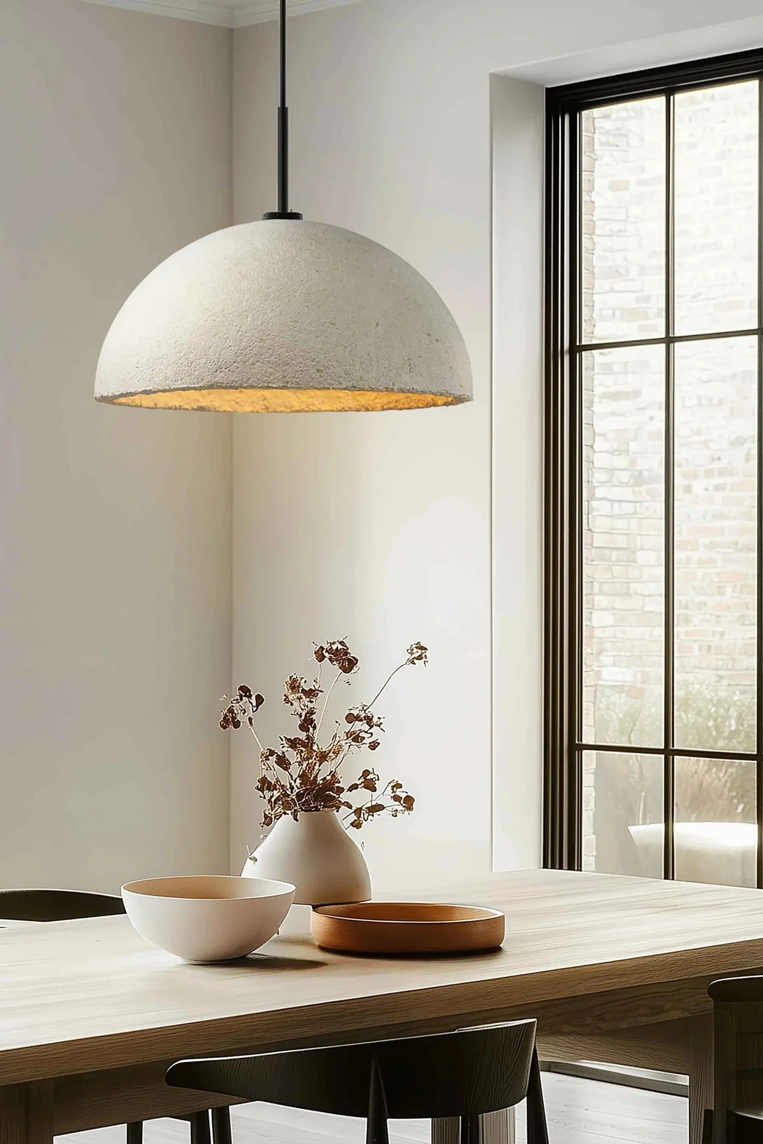 MushLume Hemi Pendant Dining Room
