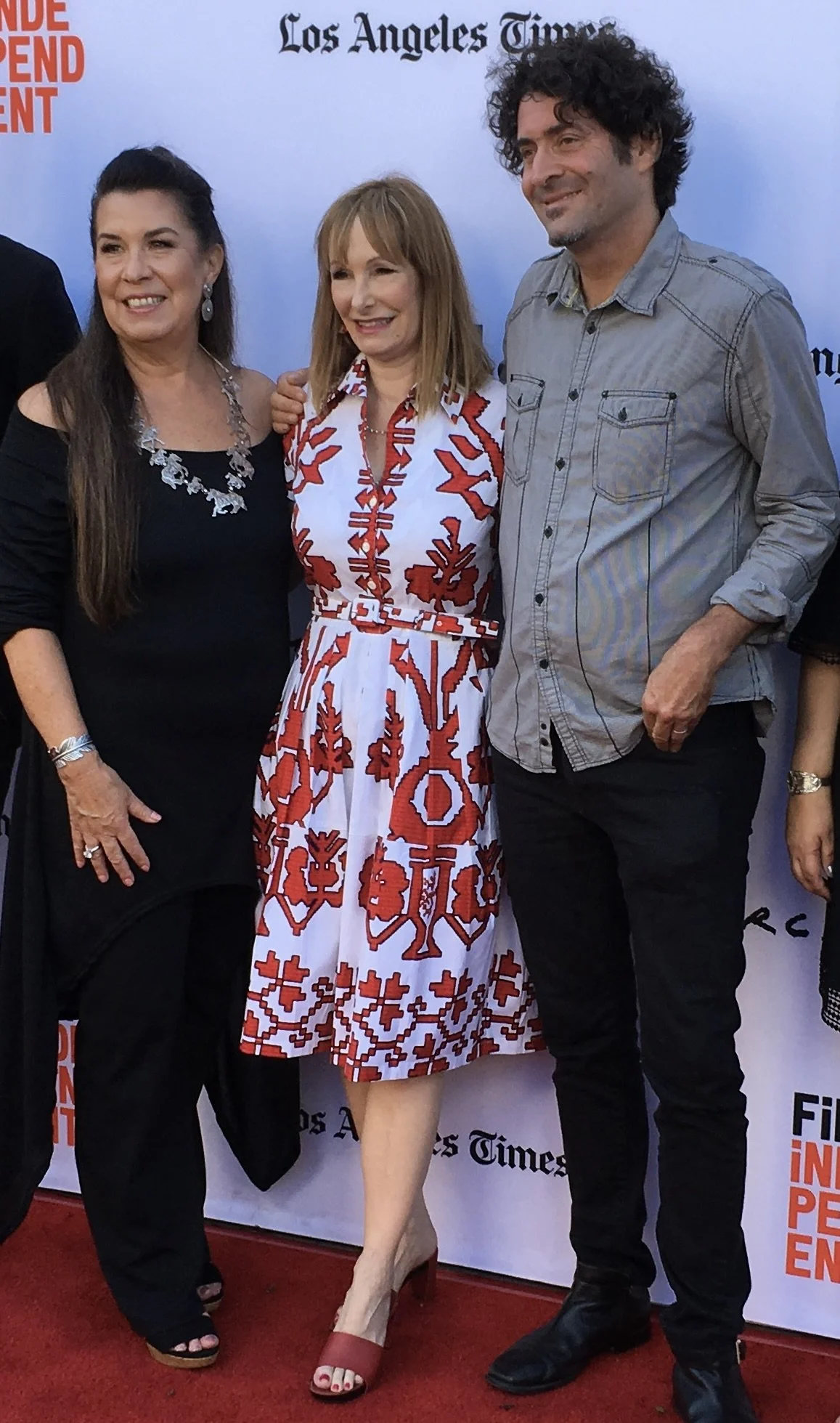 Gale Anne Hurd, producer, and Valerie Red-Horse Mohl, director at the LA premiere of "Mankiller"